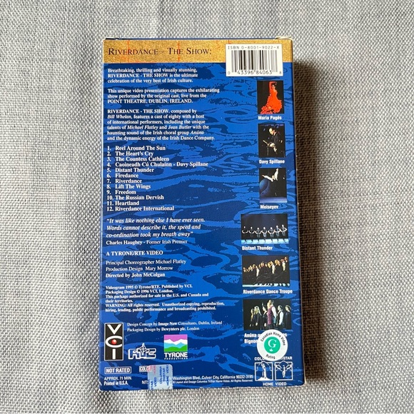Riverdance The Show 1996 VHS Tape Michael Flatley Jean Butler Maria Pages - Picture 2 of 9